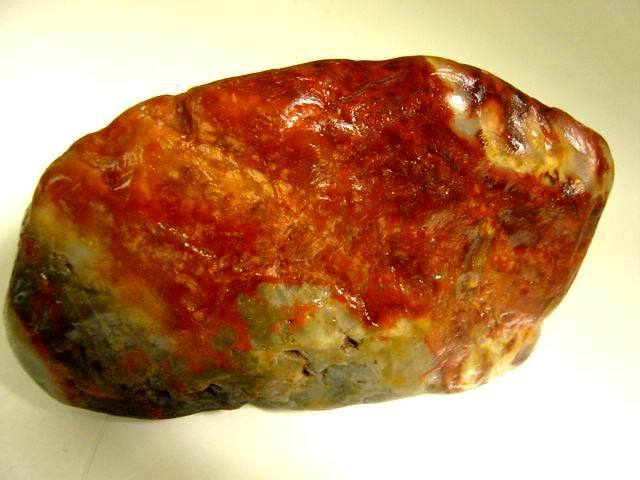 950克玉质多彩红宝儿:鸡肝石(5968)_950克玉