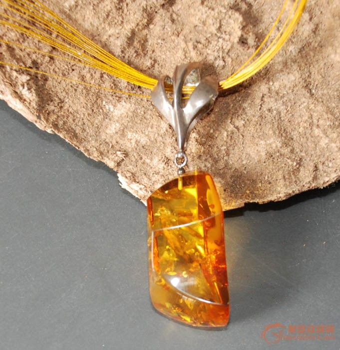 波兰镶银琥珀坠子TH908VZZ1106_在线拍卖网