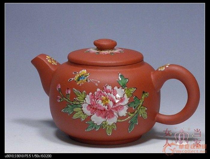 宜兴紫砂壶 中国工艺美术师杭同一手制 点彩八