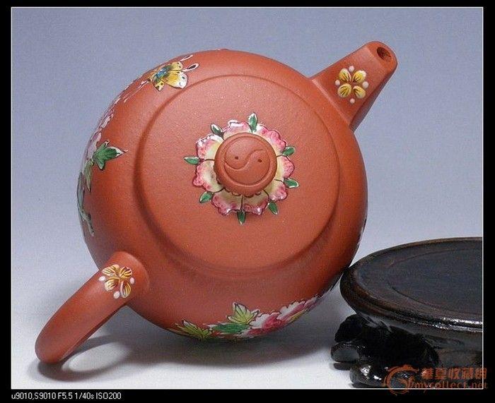 宜兴紫砂壶 中国工艺美术师杭同一手制 点彩八