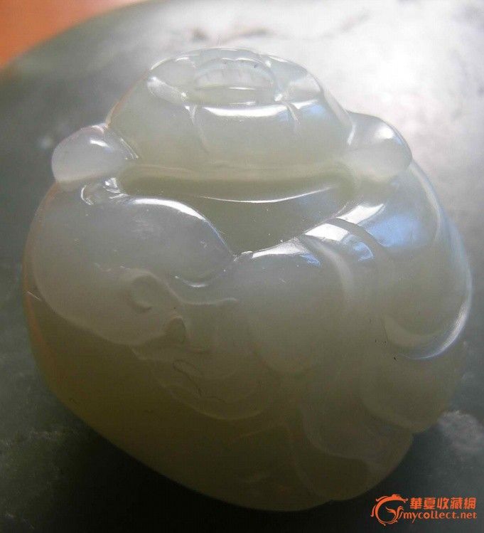 新疆和田玉籽料米勒佛雕件20克 非常油,<em>白度</em>1