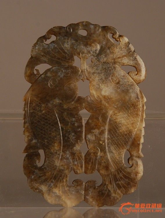 20071JA14清糖褐玉双鱼佩_在线拍卖_在线拍