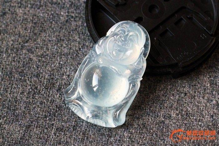 典藏:收藏级玻璃种木拿站佛(大件厚庄)_在线拍