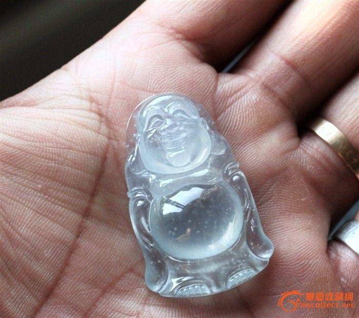 典藏:收藏级玻璃种木拿站佛(大件厚庄)_在线拍