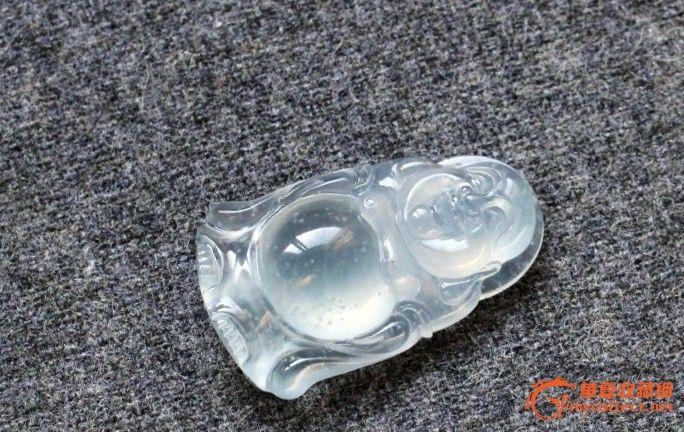 典藏:收藏级玻璃种木拿站佛(大件厚庄)_在线拍