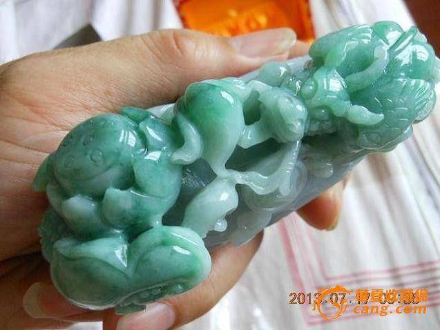 翡翠 翡翠A货 天然翡翠 缅甸翡翠 重器老坑飞天麒麟 有证书图11