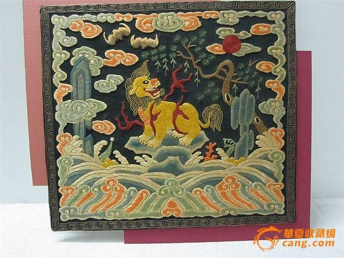 精品清朝二品武官补子_在线拍卖_在线拍卖网