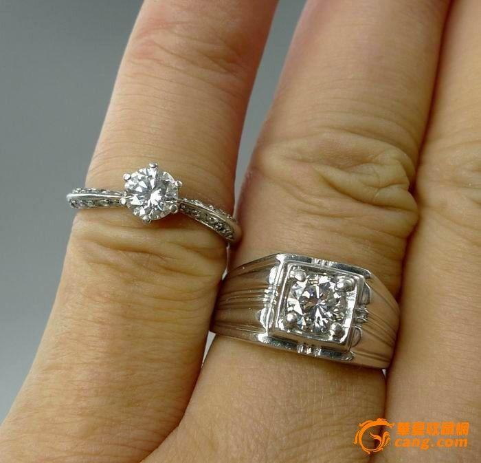 【精拍】南非钻石夫妻对戒.铂金PT900_在线拍