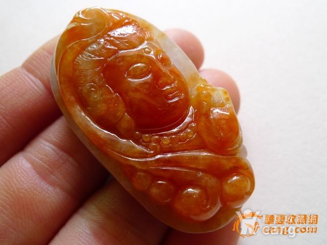 双彩俏色红翡观音头_在线拍卖_在线拍卖网_艺术品拍
