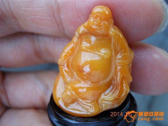 寿山田黄弥勒摆件--色黄工佳形美之精品(鉴定中
