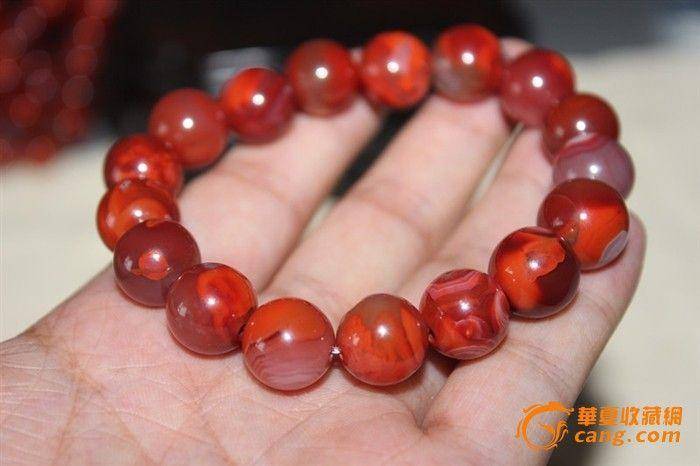 老料南红圆珠手串图5