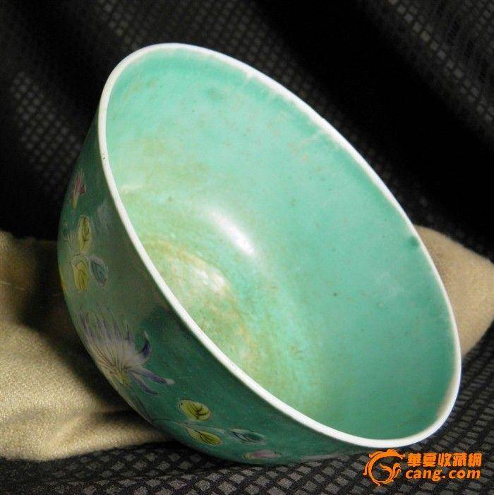 少有品种-清湖绿花卉碗,图4