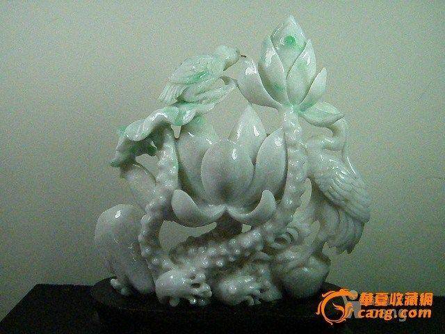 【首日压轴】天然A货翡翠摆件一路连科图2