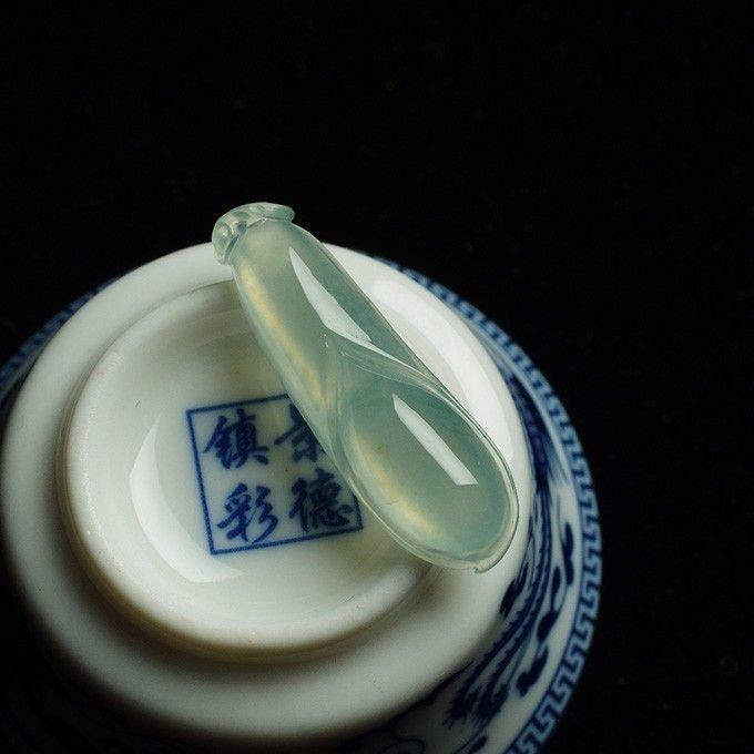 冰莹翡翠木兰花吊坠-40HZ02_在线拍卖_在线拍