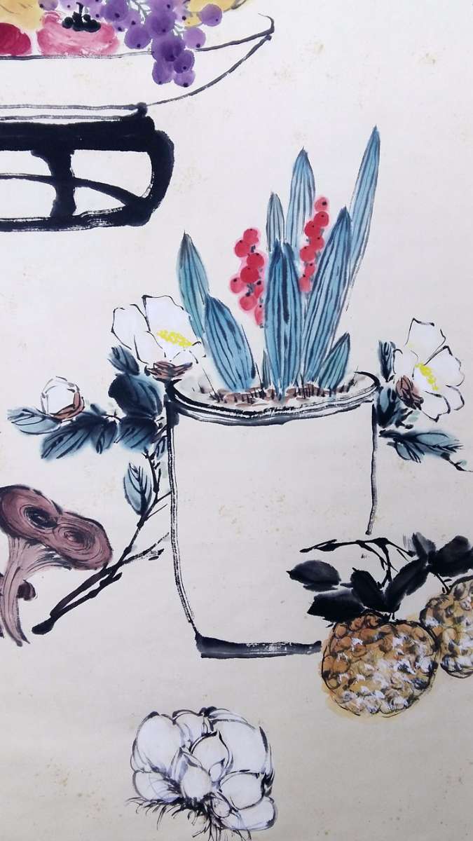 保真手绘名家王雪涛先生花鸟画立轴精品佳作!图5