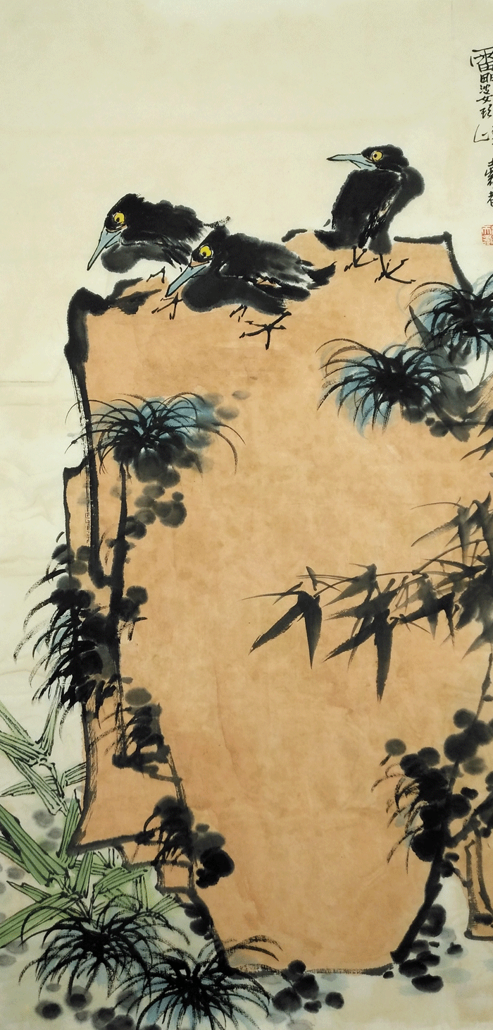 保真手绘名家潘天寿先生花鸟国画精品佳作!!图5