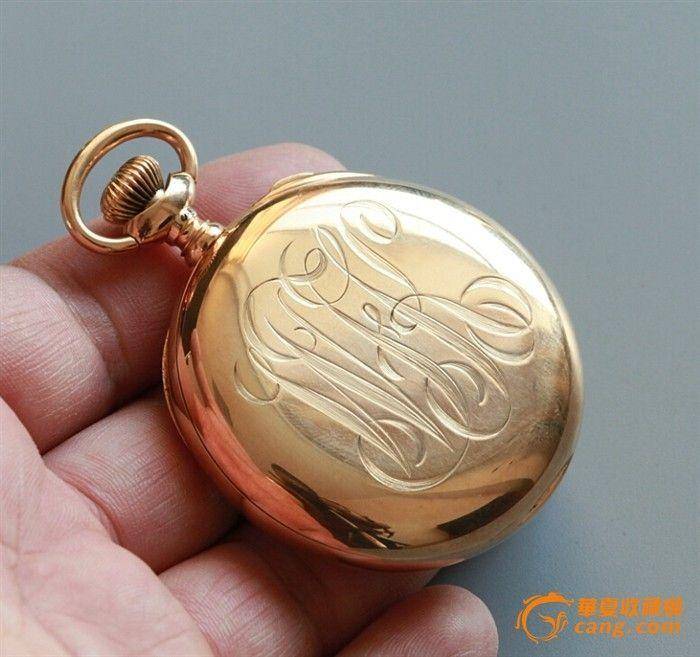 华夏推精 14K金,阿加西双追复杂功能怀表图2