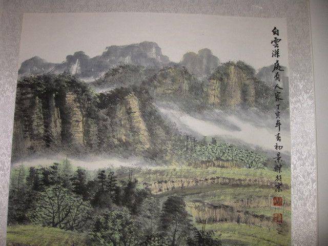 中国美协会员,广东画家袁景杰山水。四尺整张图3