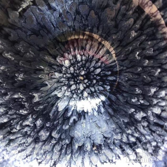 罗丁菊花盏 花开富贵 一点也不比大师的差 窑变天目 建阳建盏 正宗