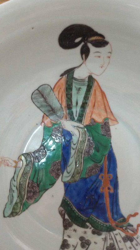 秀色可餐纹五彩大碗图3