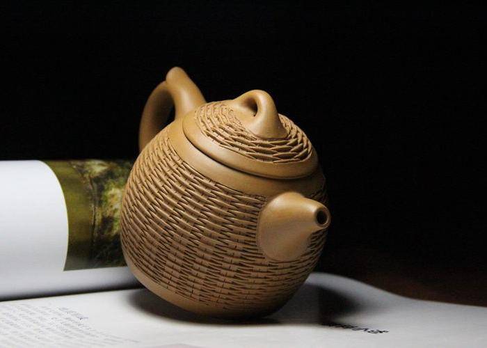 韩培东 原矿段泥 竹编秦权壶图5