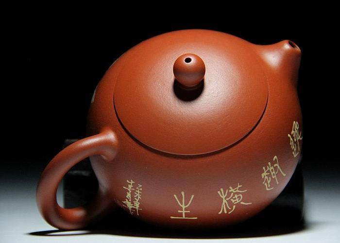 单芳 赵庄朱泥 彩绘西施壶图7
