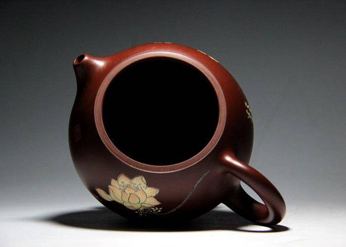 单芳 原矿朱泥大红袍 彩绘西施壶图9