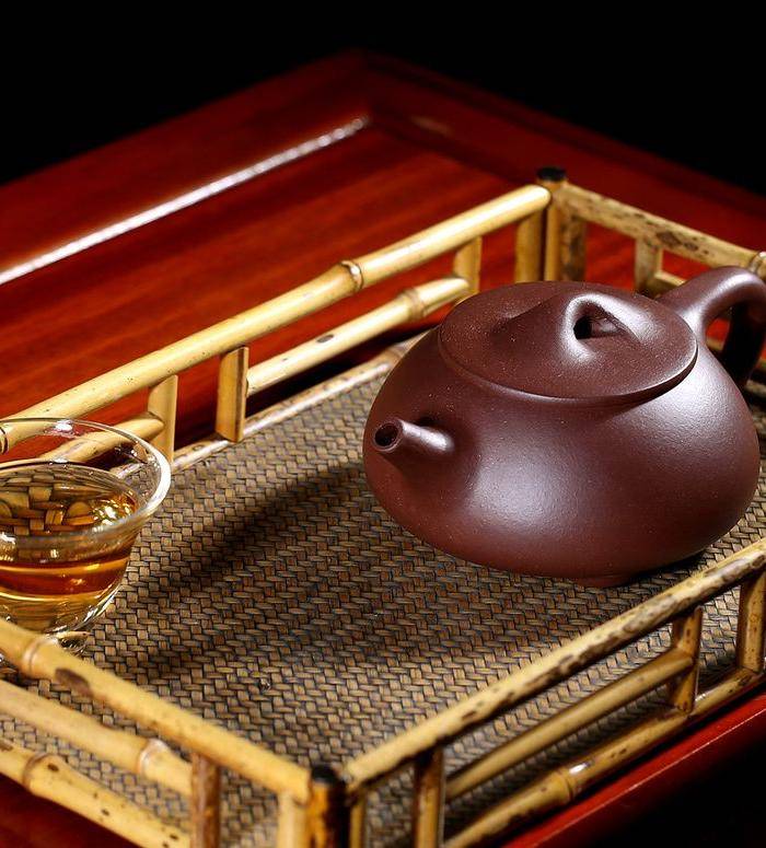 夏稳明紫泥石瓢壶图8