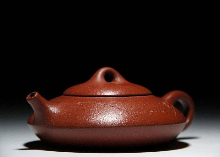 范鹏轩粗砂朱泥扁圆壶图6