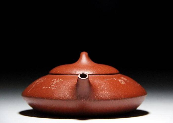 范鹏轩粗砂朱泥扁圆壶图7