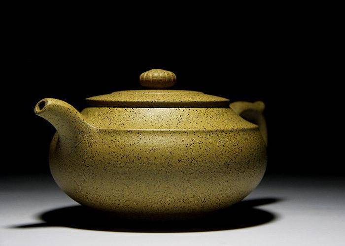 咸红梅芝麻段泥线圆壶图5