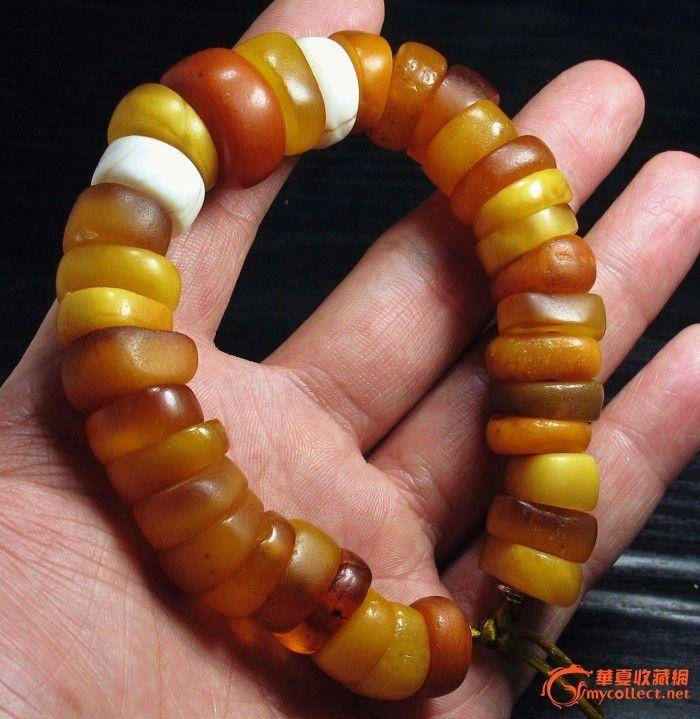 明清老藏蜡手串图3
