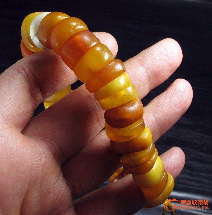 明清老藏蜡手串图4