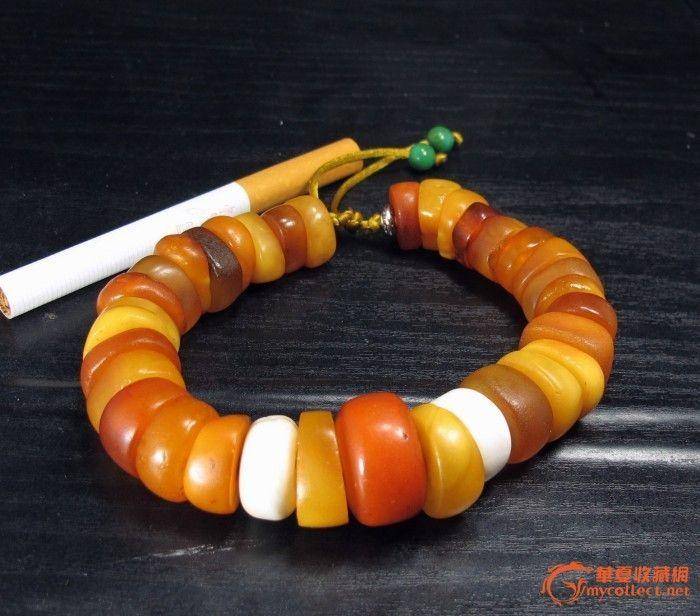 明清老藏蜡手串图9