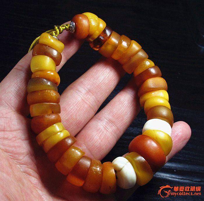 明清老藏蜡手串图10