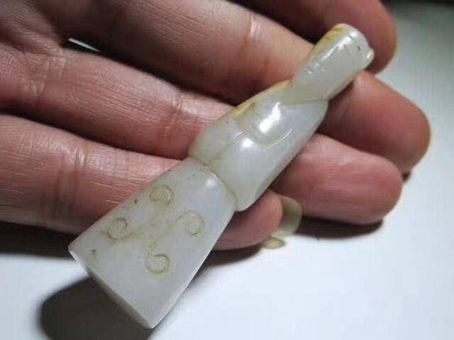 和田玉 近一级白 籽玉 翁仲 挂坠图5