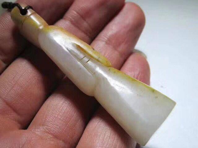 和田玉 近一级白 籽玉 翁仲 挂坠图8