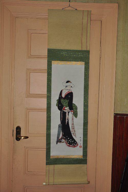 日本粉彩仕女画图4