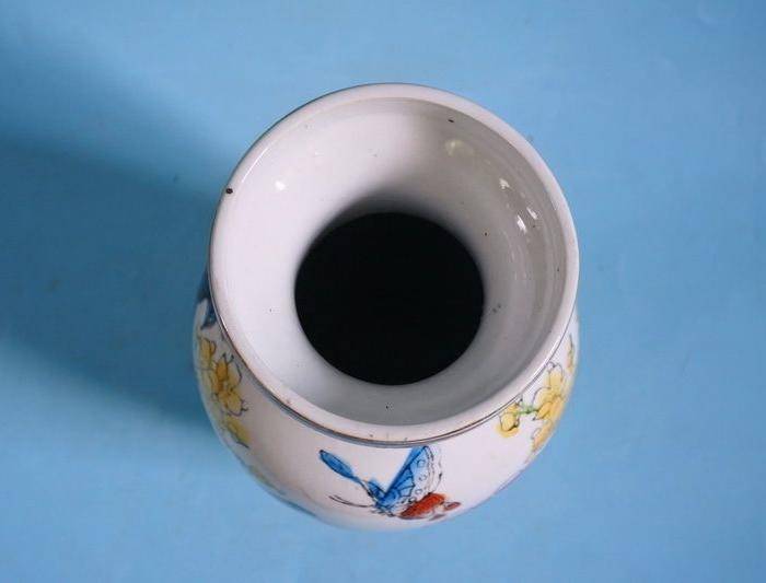 老厂货, 孔雀牡丹 花瓶图6