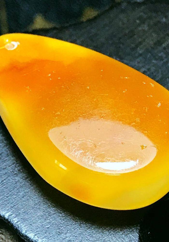 蜜糖金皮白花蜡!波罗的海纯天然原矿无优化蜜蜡白蜜白花蜜吊坠图3