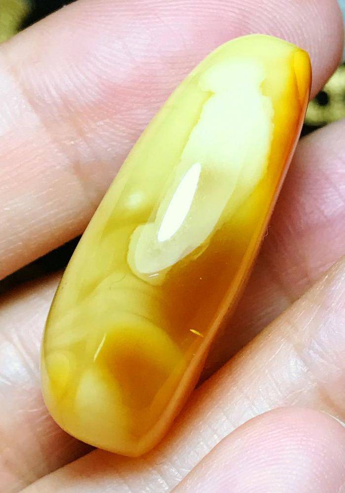 蜜糖金皮白花蜡!波罗的海纯天然原矿无优化蜜蜡白蜜白花蜜吊坠图9