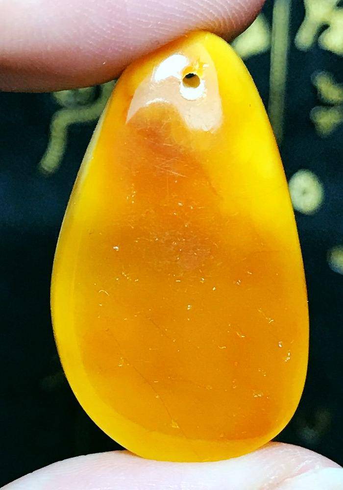 蜜糖金皮白花蜡!波罗的海纯天然原矿无优化蜜蜡白蜜白花蜜吊坠图12