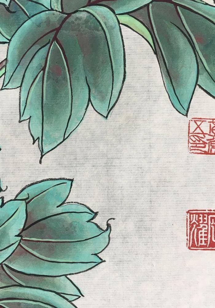 国宝级艺术家黄常五工笔《国色天香》图3