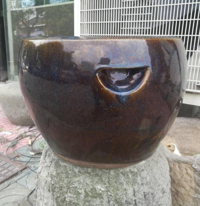 民国宜均釉大画缸图2