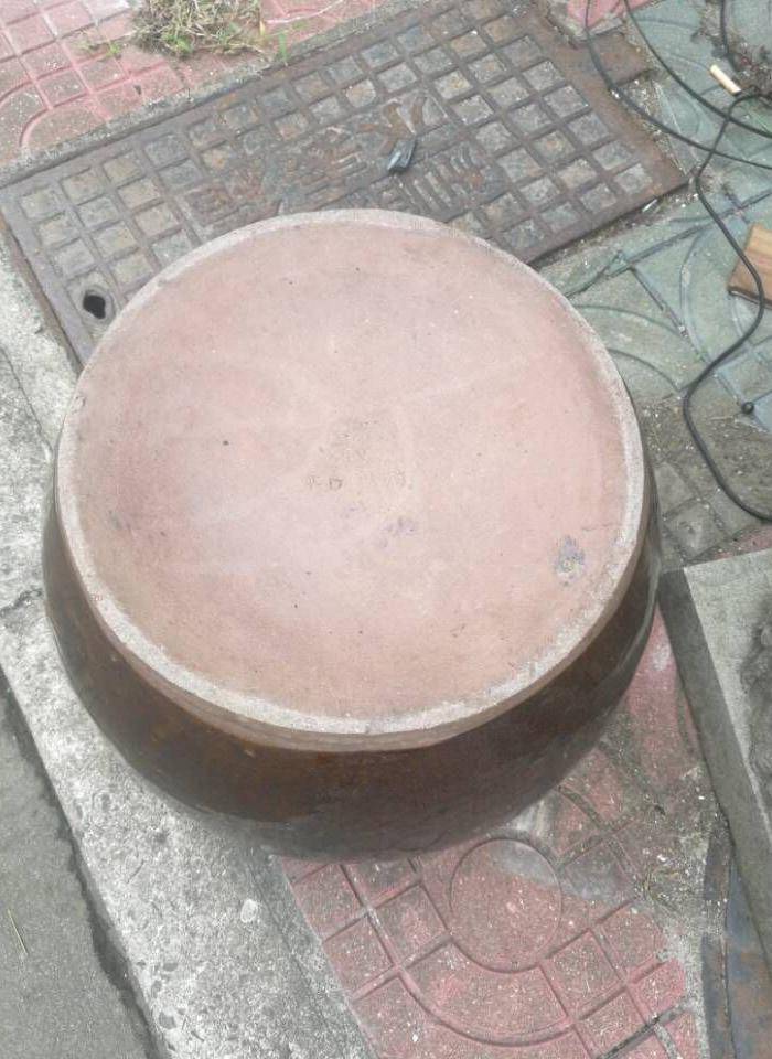 民国宜均釉大画缸图6