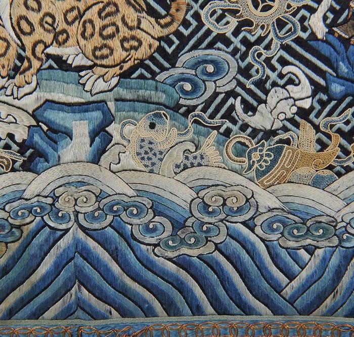 精品 欧美回流 清 武官三品豹补子_在线拍卖_在