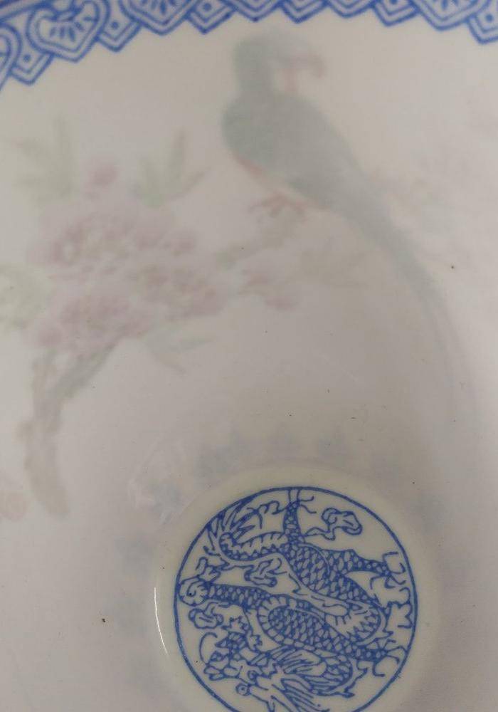 解放初 名家薄胎花鸟杯图9