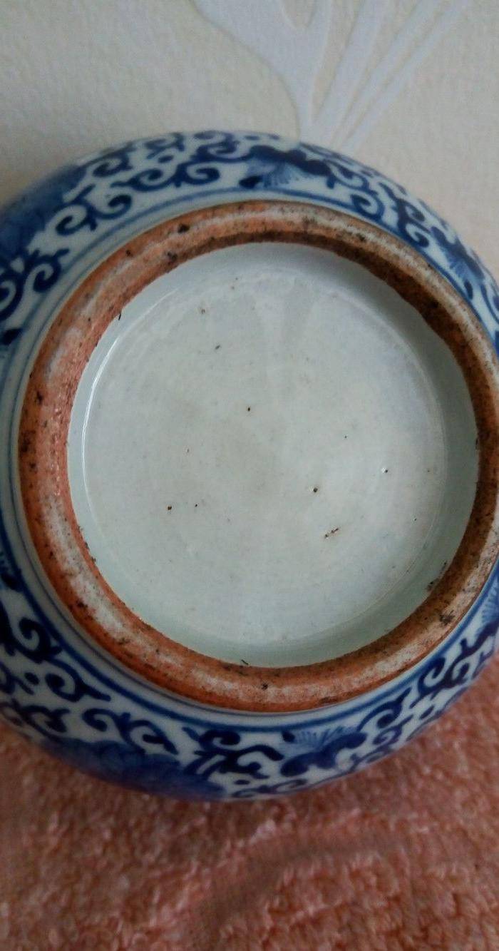 晚清:青花花卉:文房香炉图9