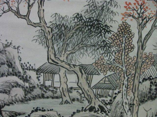 老山水画。蒲儒款的作品。画心124 49厘米图6