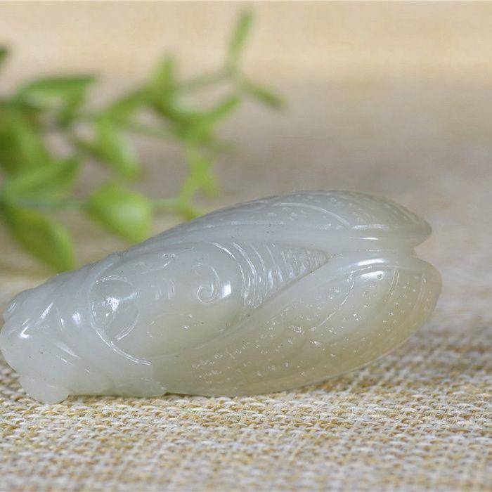 和田玉 金蝉 一鸣惊人 金蝉子图3